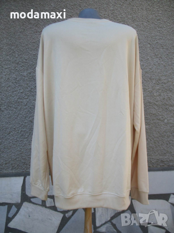 5XL Нова блуза в цвят каисия , снимка 5 - Блузи с дълъг ръкав и пуловери - 44915131
