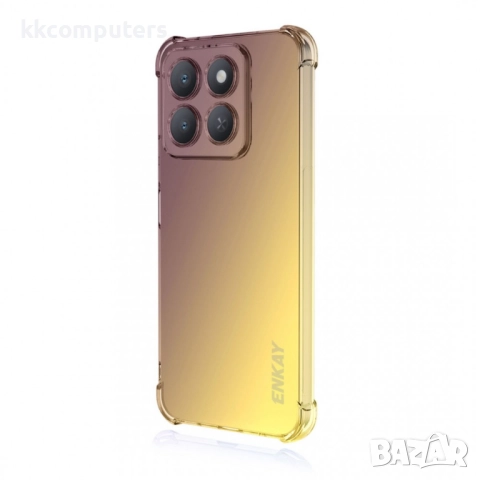 Honor X8c Удароустойчив ENKAY Силиконов Калъф и Протектор, снимка 3 - Калъфи, кейсове - 51493431