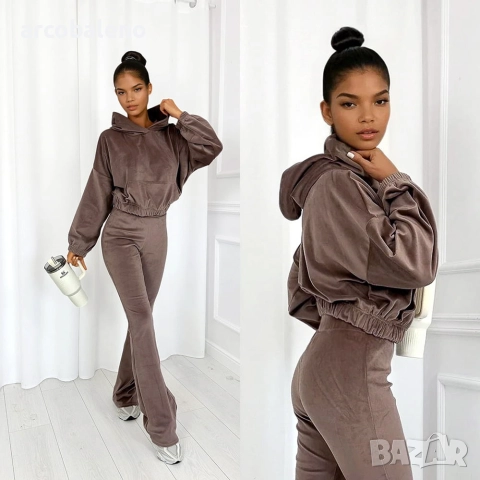 Дамски комплект от две части от кадифе Willow, 3цвята , снимка 6 - Комплекти - 52232530