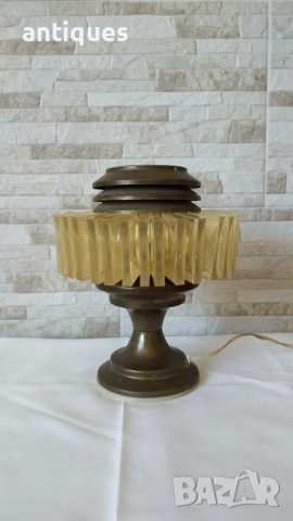 Стара настолна нощна лампа  - Антика, снимка 2 - Антикварни и старинни предмети - 36306724