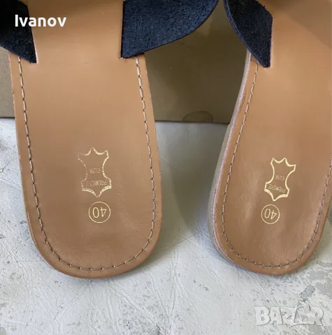 Дизайнерски кожени чехли, снимка 7 - Чехли - 55710082