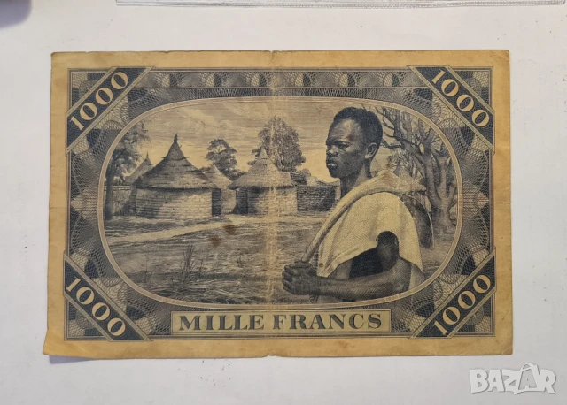 Мали 1000 франка 1960 година, снимка 2 - Нумизматика и бонистика - 50616704