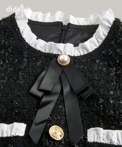 Великолепна рокля от букле с лъскава нишка , снимка 4 - Рокли - 42437521