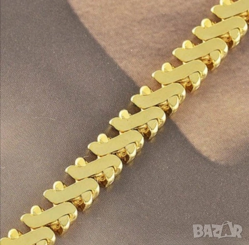 Шикозна масивна гривна от 9к попълнено злато 25 лв., снимка 3 - Гривни - 51785087