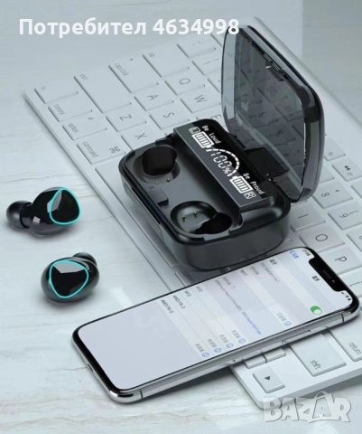 Безжични bluetooth слушалки с LED цифров дисплей, снимка 2 - Bluetooth слушалки - 52232997