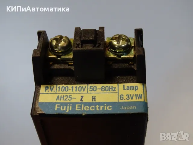 бутон светещ зелен FUJI Electric AH25-ZK green led pilot light 110V, снимка 5 - Резервни части за машини - 49192146