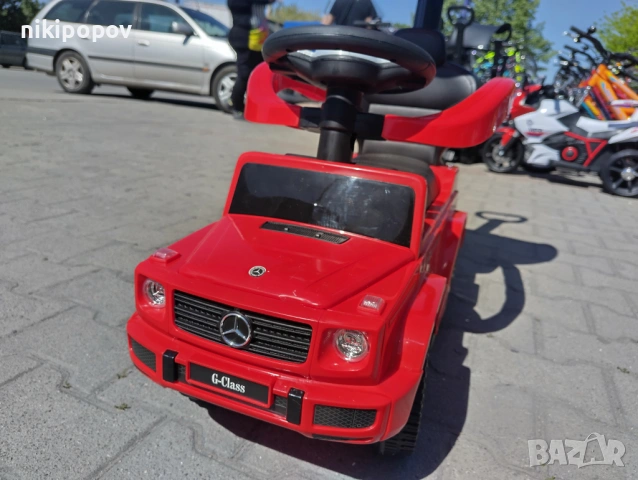 MERCEDES Кола за яздене с дръжка и сенник Mercedes-benz G350d червен, снимка 12 - Други - 53849707