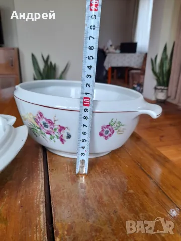 Стар Порцеланов супник #6, снимка 4 - Други ценни предмети - 47396774