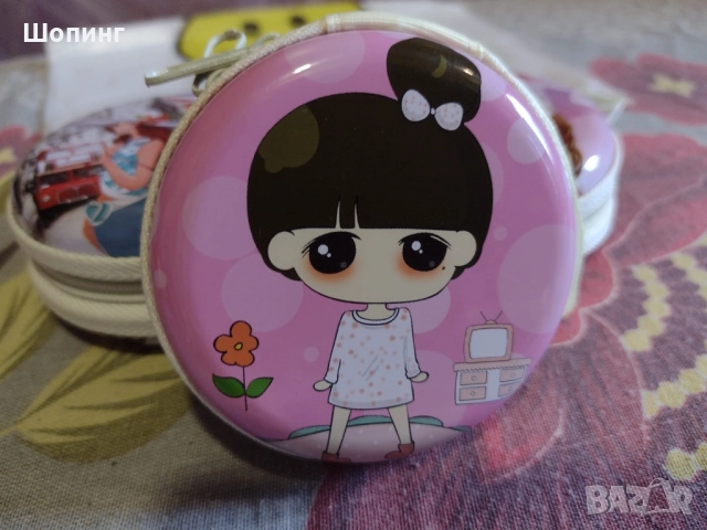 Кръгъл метален несесер - малък, снимка 6 - Портфейли, портмонета - 51485197