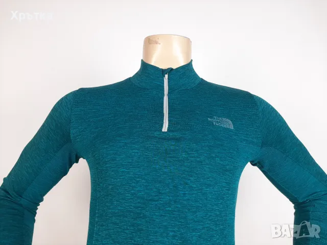 The North Face Knit Base Layer - Оригинална мъжка блуза с цип р-р S, снимка 4 - Блузи - 49553256