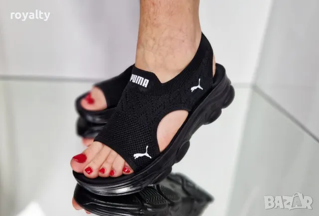 Puma дамски черни сандали , снимка 4 - Сандали - 50394134