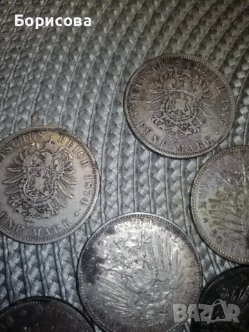 5 Mark Deutsches Reich 1874-1907г, снимка 4 - Нумизматика и бонистика - 49851581