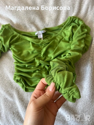 Дамска блуза,зелена,New Yorker, снимка 2 - Блузи с дълъг ръкав и пуловери - 53657004