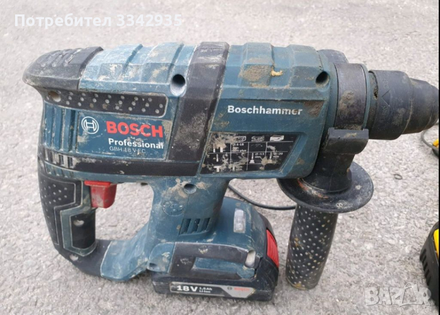 Перфоратор Bosch 18 V dewalt 18 V, снимка 5 - Винтоверти - 36411492