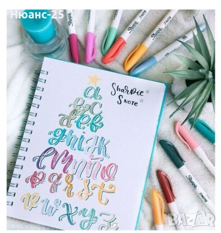 Комплект маркери Sharpie S-Note, 4 цвята, блистер, снимка 3 - Ученически пособия, канцеларски материали - 51930808