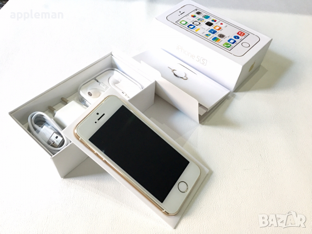 Apple iPhone 5S 16Gb Gold Фабрично отключен , снимка 8 - Apple iPhone - 27658777