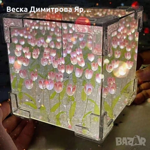 Очарователна нощна лампа лале – Многофункционално освежаване на вашето пространство, снимка 5 - Настолни лампи - 51001118