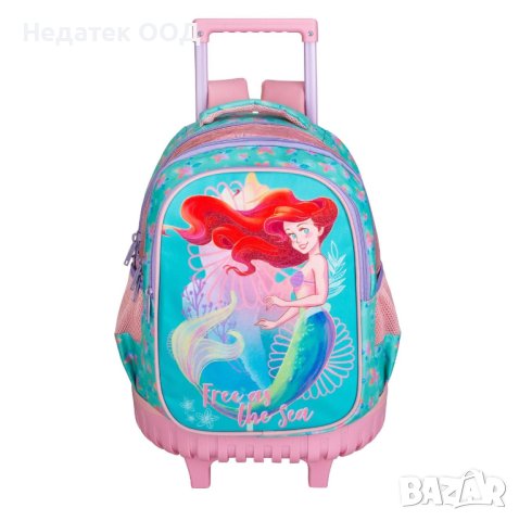 Ученическа раница с колелца, Ariel, 33х25х48см, Многоцветна