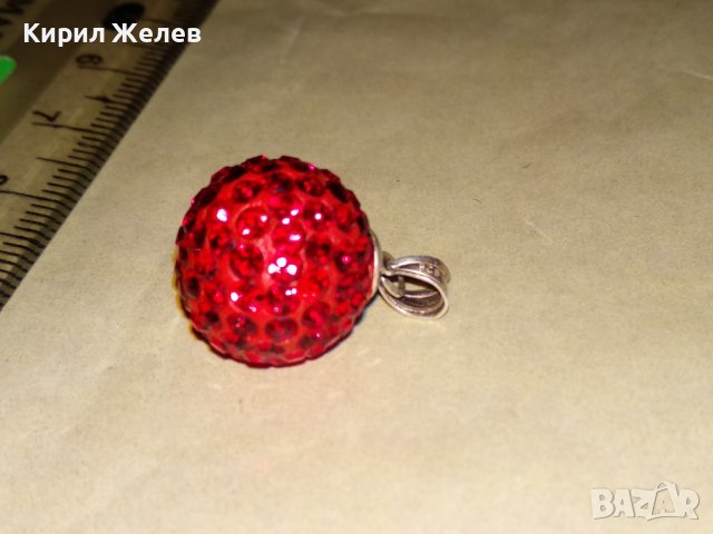 БЛЕСТЯЩО КРИСТАЛНО АРТ МЕДАЛЬОНЧЕ СРЕБРО 925 ПЕНДАНТ ТОПЧЕ за КОЛИЕ 28752, снимка 12 - Колиета, медальони, синджири - 39267353