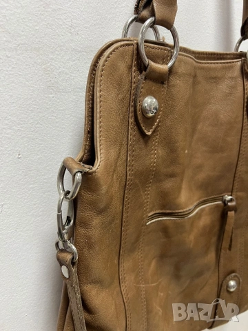 Чанта естествена кожа, винтидж, снимка 3 - Чанти - 53511843