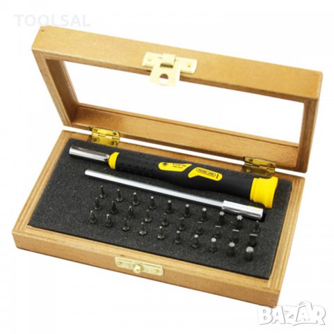 Отвертка със сменяеми накрайници магнитна комплект SB/PH/PZ/TX/SW, с удължител 32 бр., снимка 1