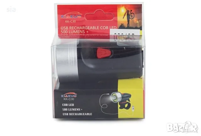  Фар диоден ,предно осветление на велосипеда, акумулаторна батерия, снимка 3 - Велосипеди - 49628381