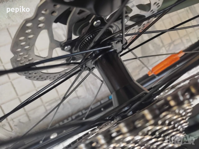 Продавам колела внос от Германия мтв алуминиев велосипед SCHIANO E FULLI 29 цола газов амортисьор, снимка 12 - Велосипеди - 51195899