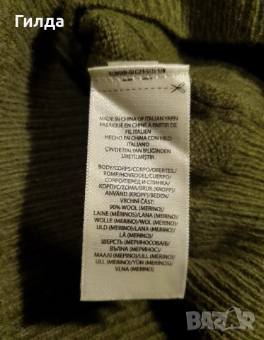 POLO Ralph Lauren вълна и кашмир пуловер L, снимка 4 - Блузи с дълъг ръкав и пуловери - 52777393