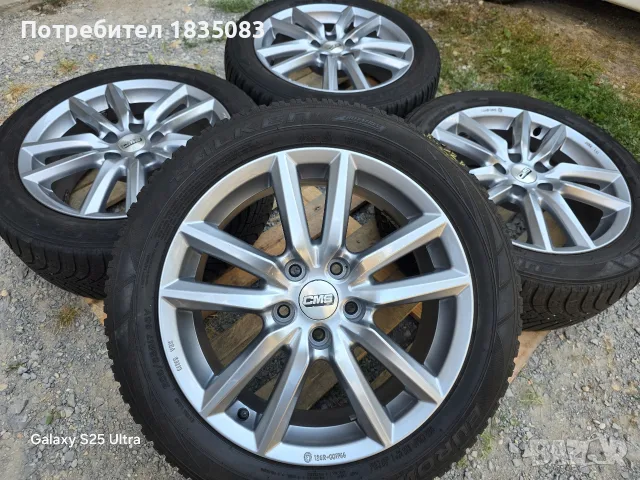 Лети джанти 17ки 5х114.3 CMS + зимни гуми 205/55/17 Falken