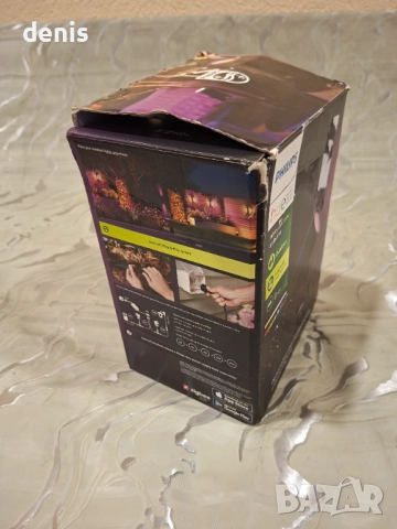 Спот светлини LED RGB Philips Hue Lily, Външни, Разширена база, 8 W, 640 лумена, IP65, Ауминий, , снимка 5 - Лед осветление - 52878366