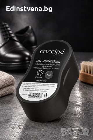 Coccinè Self-Shining Sponge Гъба за блясък на кожени обувки, черна 