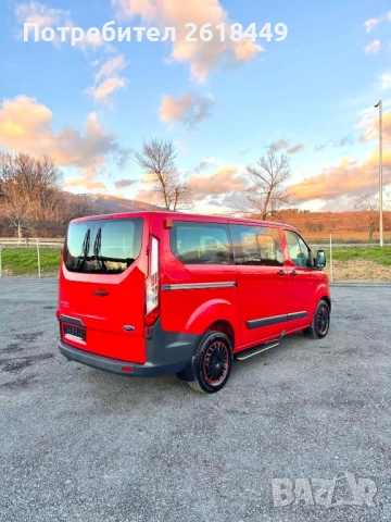 Ford Transit Custom 2.2 TDCI 9 Места 2x Клима, Серв. Книжка 173 000 КМ, снимка 14 - Бусове и автобуси - 53419139