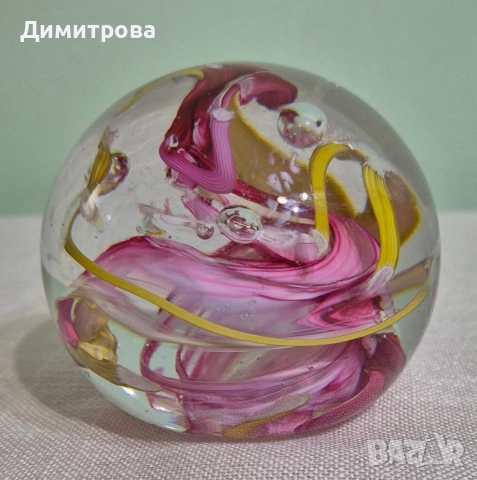 Завладяващи стъклени преспапиета , снимка 15 - Антикварни и старинни предмети - 52686243