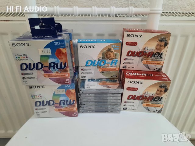 Дискове Sony Mini DVD-RW - 50 броя нови, снимка 2 - Камери - 41926498