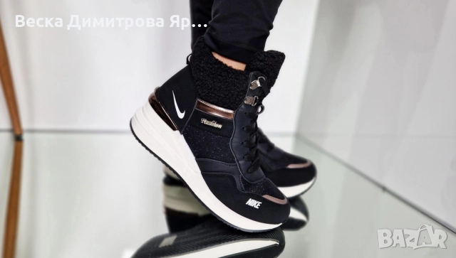 Дамски обувки с топла дебела вата , снимка 13 - Дамски боти - 52115187