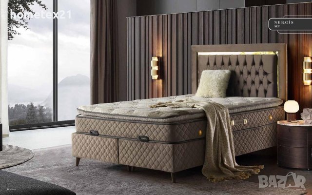 Тапицирани легла с матрак 1500лв , снимка 5 - Спални и легла - 41778205