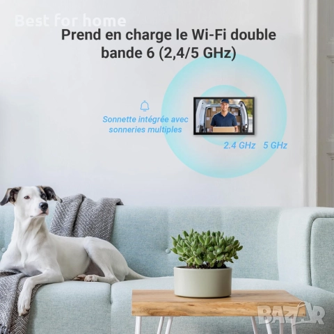 EZVIZ CP5 Видео звънец 1080P, 7-инчов сензорен монитор, RFID опция, двупосочно аудио, двубандов WiFi, снимка 7 - Друга електроника - 52926049