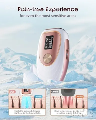 Нов Лазерен уред за епилация с ледено охлаждане – бързи резултати, снимка 7 - Други - 48016272