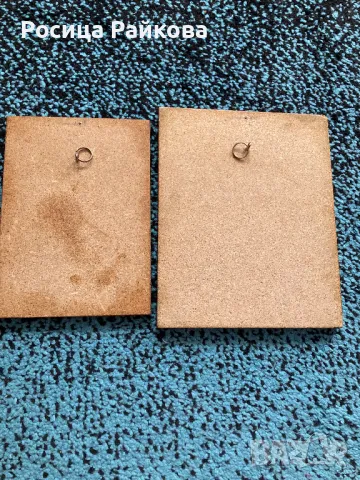 Малки дървени картини, снимка 9 - Антикварни и старинни предмети - 50274907