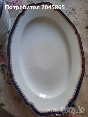 Продавам порцеланов супник и чиния-плато, снимка 5 - Антикварни и старинни предмети - 36366593
