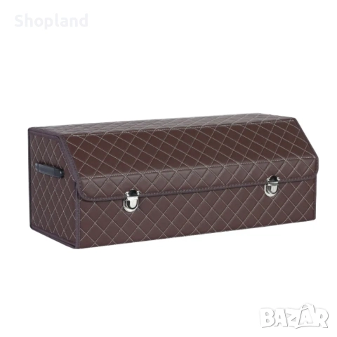 Луксозен сгъваем органайзер за кола от еко кожа, 3 размера в сета, снимка 3 - Органайзери - 51819848