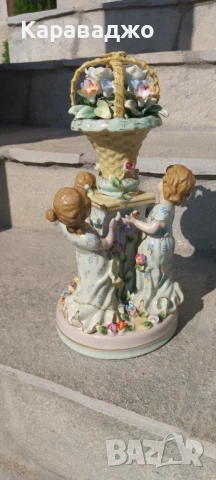 Порцеланова Композиция, снимка 4 - Статуетки - 50968688