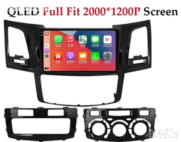 Мултимедия Android CarPlay за Toyota Fortuner / Vigo / Hilux + Камера, снимка 3 - Аксесоари и консумативи - 50720417