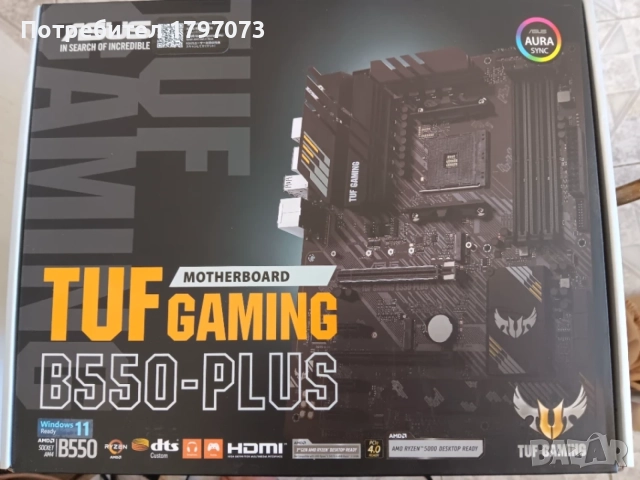 ASUS TUF Gaming B550 Plus в гаранция