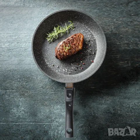 STONELINE Flex тиган с подвижна дръжка, 28 см, произведен в Германия, снимка 3 - Съдове за готвене - 48207312