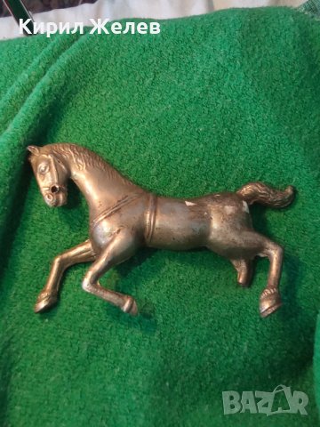 СТАРА МЕТАЛНА ФИГУРА на ГАЛОПИРАЩ КОН БЯЛ БРОНЗ РЪЧНА ХУДОЖЕСТВЕНА МАЙСТОРСКА ИЗРАБОТКА 17049, снимка 14 - Колекции - 34420118