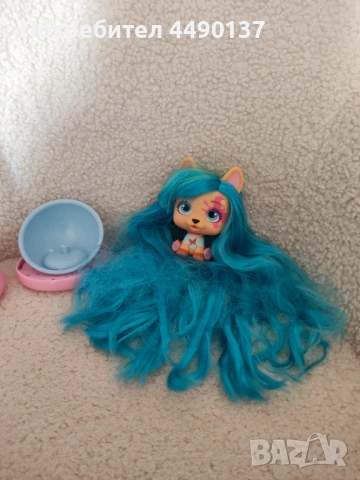 Кученце играчка с дълга коса, снимка 6 - Кукли - 53847815