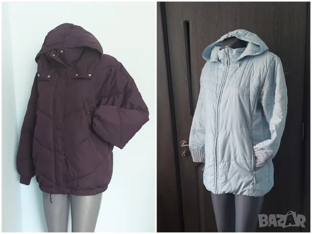 Два различни броя / Дамско марково яке с вата и качулка "H&M" и "S'Oliver" 