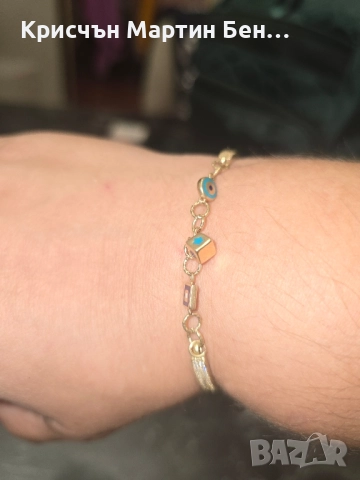 Златна гривна проба 585/14к 7,11гр. , снимка 2 - Гривни - 52074358