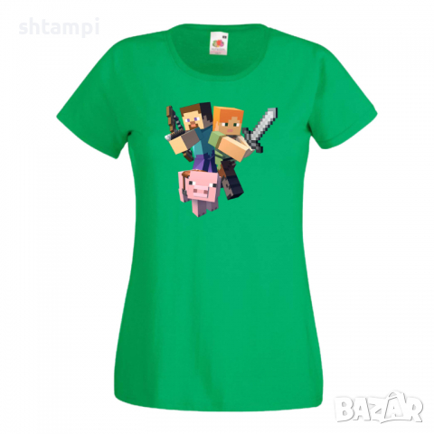 Дамска тениска майнкрафт Minecraft 2 Minecraft,Игра,Забавление,подарък,Изненада,Рожден Ден., снимка 9 - Тениски - 36520772